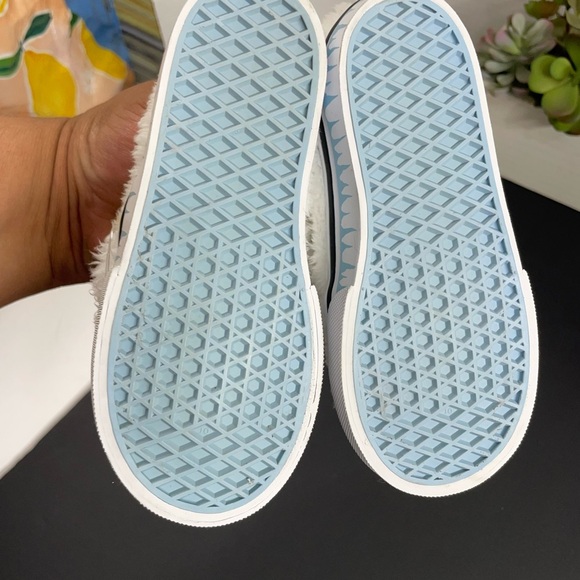 Vans Kids Fuzzy Monster Shoes - White and Yellow - Picture 4 of 5